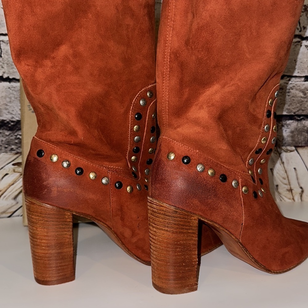 Free People Studded Dakota Heel Boots - Picture 7 of 13